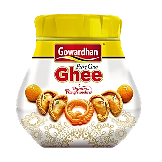 Pack of 18 | Gowardhan Ghee 1 Litre Jar –  Premium Pure Cow Ghee
