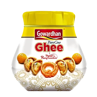 Pack of 36 | Gowardhan Cow Ghee 500 ml Bottle –  Premium Pure Cow Ghee