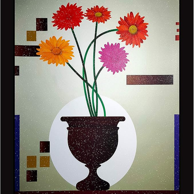 Sale Point Toys & Gifts Presents: OAF Flower Pot Sparkle Scenery Wall Decor – Elegant Home Accent!