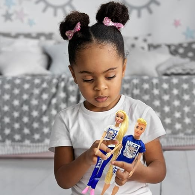 Sale Point Exclusive: Elegant Couple Doll Set (2 Pcs) + Mini Puppy | Deluxe Toy Dolls Gift for Girls Ages 2-10