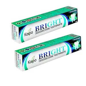 KEVA Bright Toothpaste ,Tightening,Fresh Breath,Anti-cavity, Long lasting (100 g) Pack of 2