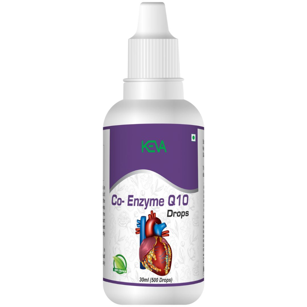 KEVA Co-Enzyme Q10 Drops – Antioxidant & Cellular Energy Support Formula (30 ml)